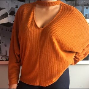 A comfortable choker neck shirt